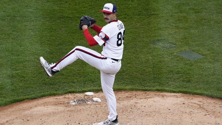 Chicago White Sox starting pitcher Dylan Cease (84)