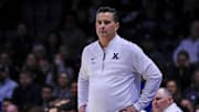 Xavier Musketeers head coach Sean Miller during the first half against the Georgetown Hoyas at Cintas Center. 