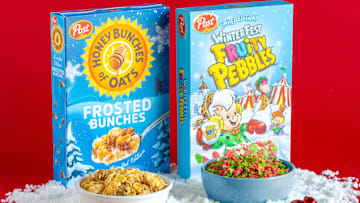 NEW Holiday Cereals from PEBBLES & Honey Bunches of Oats. Image courtesy of Post