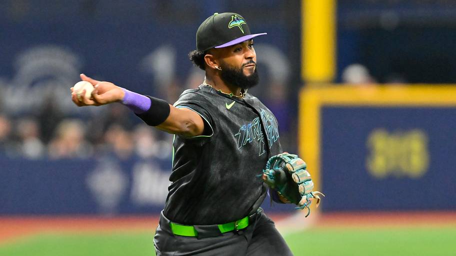 Tampa Bay Rays third baseman Junior Caminero