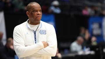 North Carolina Tar Heels head coach Hubert Davis