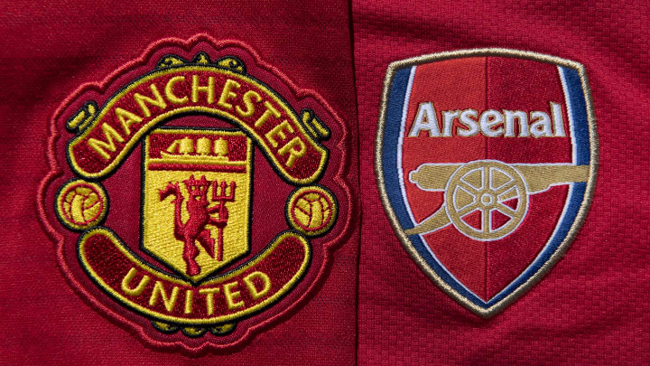 Manchester United and Arsenal Club Crests