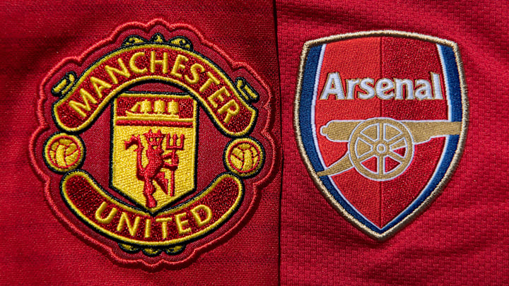 Manchester United and Arsenal Club Crests