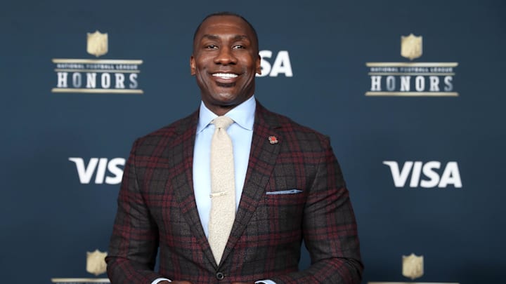  NFL former player Shannon Sharpe arrives on the red carpet prior to the 6th Annual NFL Honors at Wortham Theater. 