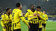 Serhou Guirassy feiert sein Tor gegen Barça