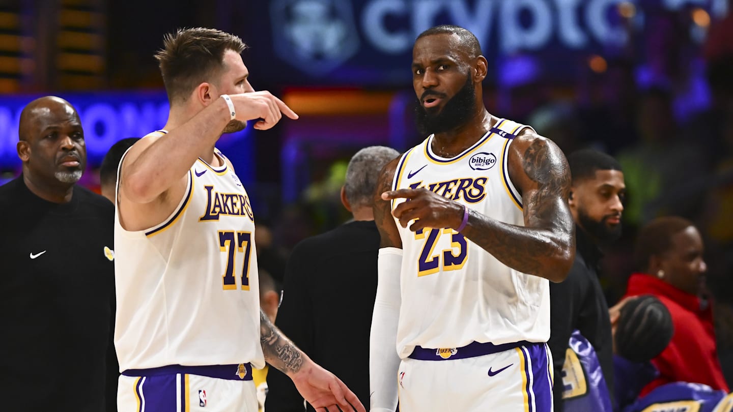 Fans Loved Luka Doncic Recreating Iconic Dwyane Wade Photo With LeBron ...