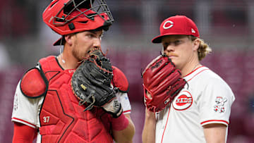 Cincinnati Reds battery Tyler Stephenson, Andrew Abbott