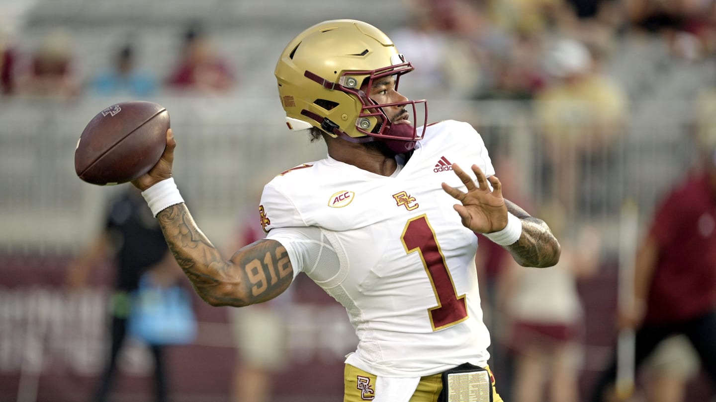 Boston College Quarterback Thomas Castellanos Named to Davey O'Brien