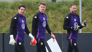 Die drei DFB-Keeper beim Training