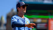 Tampa Bay outfielder Jonny DeLuca (21) is back in the lineup for the Rays on Saturday night in Cincinnati.