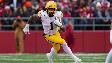 Nov 29, 2024; Madison, Wisconsin, USA;  Minnesota Golden Gophers running back Darius Taylor (1) during the game against the Wisconsin Badgers at Camp Randall Stadium.