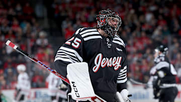 Devils goalie Jacob Markstrom (#25)