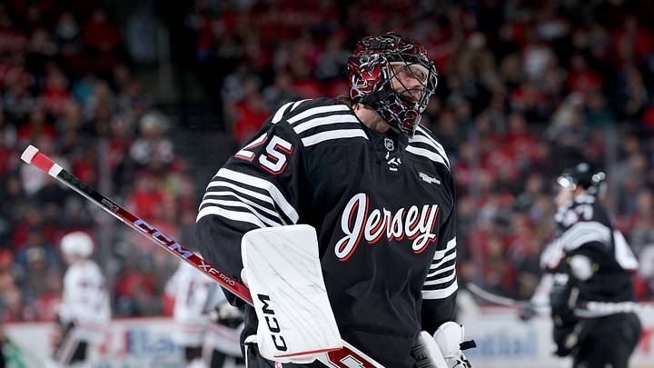 Devils goalie Jacob Markstrom (#25)