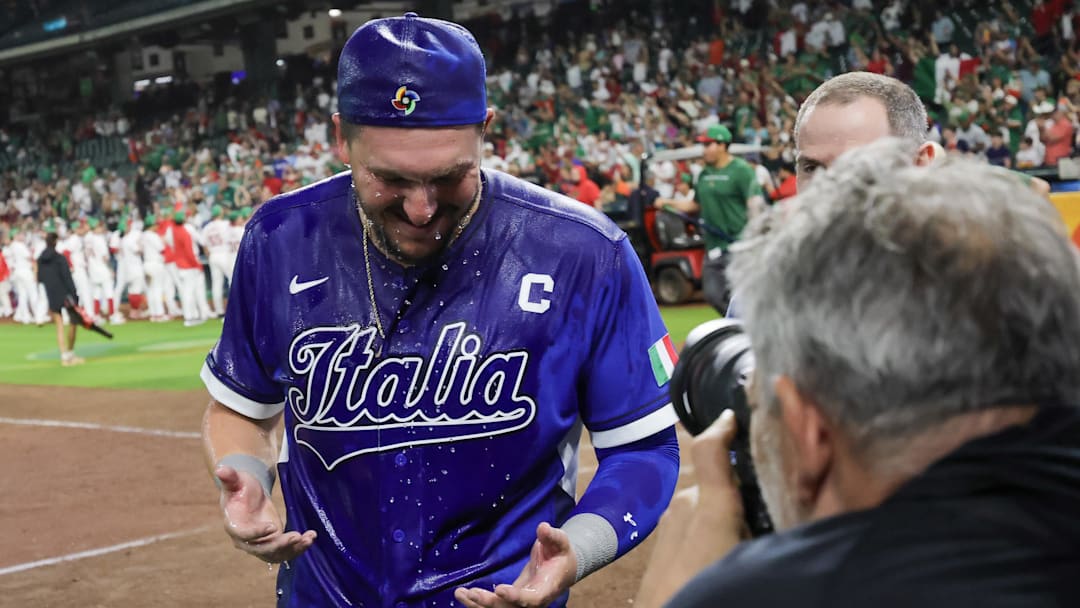Vinnie Pasquantino is part of Italy's surprising WBC run, contributing three home runs Wednesday night in a victory over Mexico. Vinnie Pasquantino is part of Italy's surprising WBC run, contributing three home runs Wednesday night in a victory over Mexico.