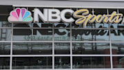 A Philadelphia Eagles Bud Light advertisement at the NBC Sports Arena Philadelphia - Xfinity Live!  on Feb. 13.