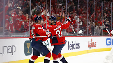 Connor McMichael, Ivan Miroshnichenko, Washington Capitals Mandatory Credit: Amber Searls-Imagn Images