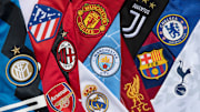 The Club Badges of the 12 European Super League teams