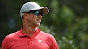 Adam Scott had a shaky round Saturday at Castle Pines but managed to keep himself in contention.