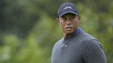 Tiger Woods, pictured at this year's British Open at Royal Troon, is part of a "transaction subcommittee" with the PGA Tour but not meeting in person this week with representatives from the Saudi Arabia Public Investment Fund. 