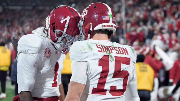 Ty Simpson and the Crimson Tide defeated Oklahoma 34–24 in the first round of the 2025 College Football Playoff. Ty Simpson and the Crimson Tide defeated Oklahoma 34–24 in the first round of the 2025 College Football Playoff.