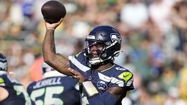 Seattle Seahawks quarterback Jalen Milroe