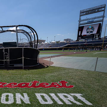 A general view of Charles Schwab Field in Omaha, Nebraska, site of the 2025 Big Ten Baseball Tournament. 