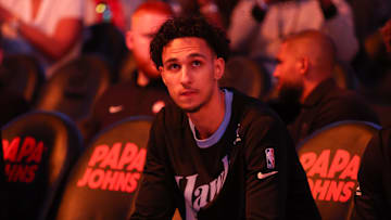 Atlanta Hawks forward Zaccharie Risacher before a game against the Philadelphia 76ers