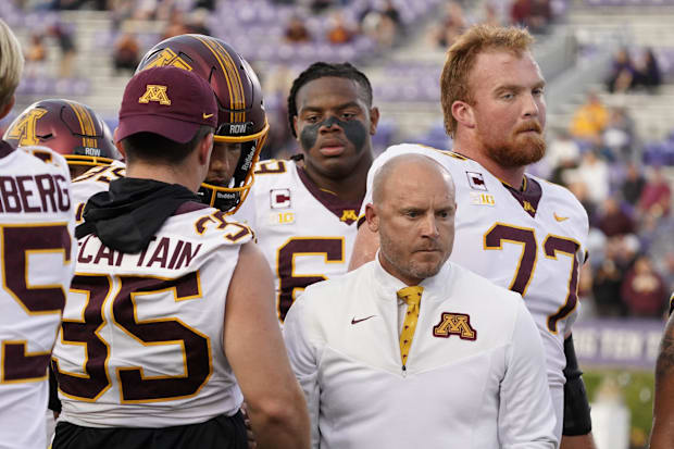 Minnesota Golden Gophers head coach PJ Fleck.