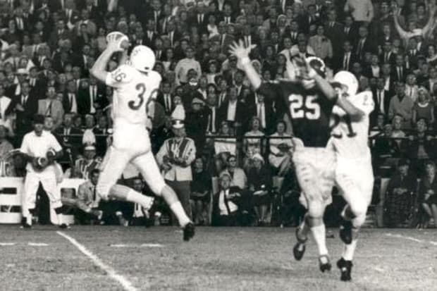 Larry Wachholtz interception as Nebraska wears all whites