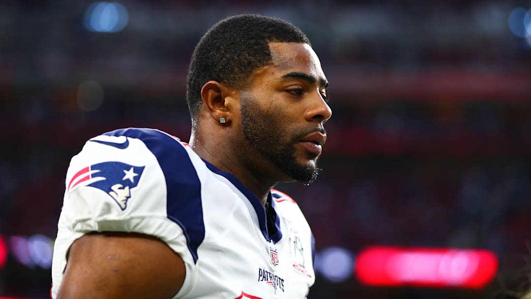 Feb 5, 2017; Houston, TX, USA; New England Patriots cornerback Malcolm Butler (21) against the Atlanta Falcons during Super Bowl LI at NRG Stadium.