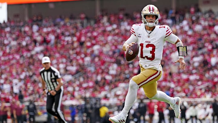 San Francisco 49ers quarterback Brock Purdy. San Francisco 49ers quarterback Brock Purdy.