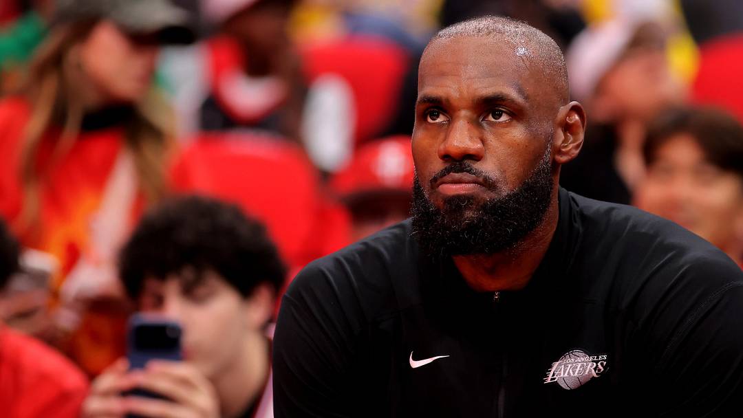 May 1, 2026; Houston, Texas, USA; Los Angeles Lakers forward Lebron James (23) prior to game six of the first round of the 2026 NBA Playoffs against the Houston Rockets at Toyota Center. Mandatory Credit: Erik Williams-Imagn Images May 1, 2026; Houston, Texas, USA; Los Angeles Lakers forward Lebron James (23) prior to game six of the first round of the 2026 NBA Playoffs against the Houston Rockets at Toyota Center. Mandatory Credit: Erik Williams-Imagn Images