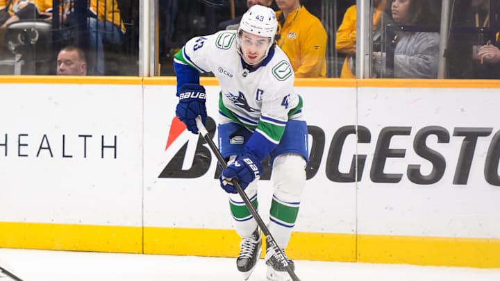 Vancouver Canucks defenseman Quinn Hughes