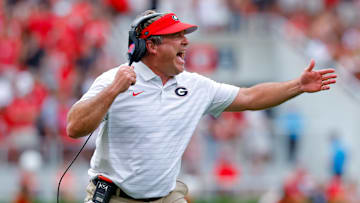 Kirby Smart expressing frustration with Bulldog's play vs. Austin Peay.