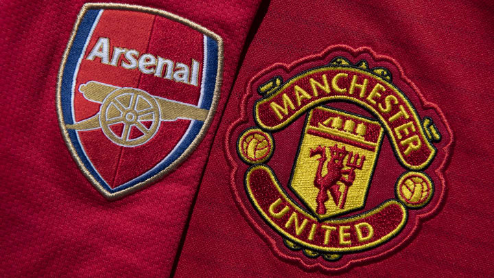 Manchester United and Arsenal Club Crests