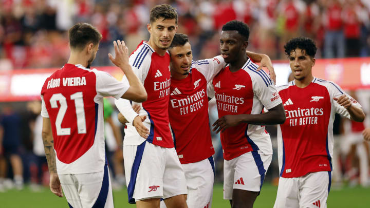 Arsenal faced off against Man Utd in Los Angeles