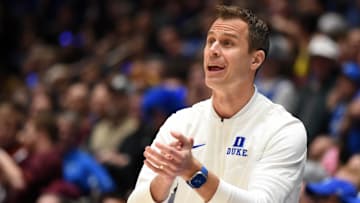Duke basketball head coach Jon Scheyer