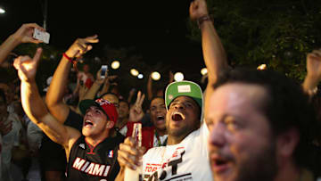 Miami Heat Fans Watch Final Game Of NBA Finals