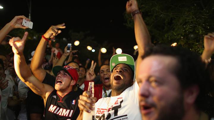 Miami Heat Fans Watch Final Game Of NBA Finals