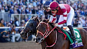 Forever Young held off Sierra Leone to win Saturday's $7 million Breeders' Cup Classic at Del Mar.