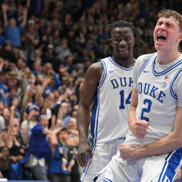 Duke Blue Devils forward Cooper Flagg is an intriguing prop target on Monday.