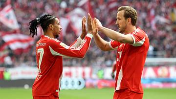 Zwei Superstars im Bayern-Dress: Harry Kane (r.) und Michael Olise Zwei Superstars im Bayern-Dress: Harry Kane (r.) und Michael Olise