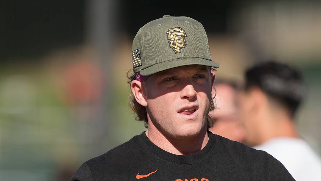 San Francisco Giants center fielder Harrison Bader (9). Mandatory Credit: Darren Yamashita-Imagn Images