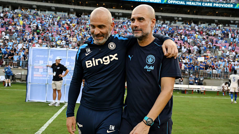 Enzo Maresca and Pep Guardiola