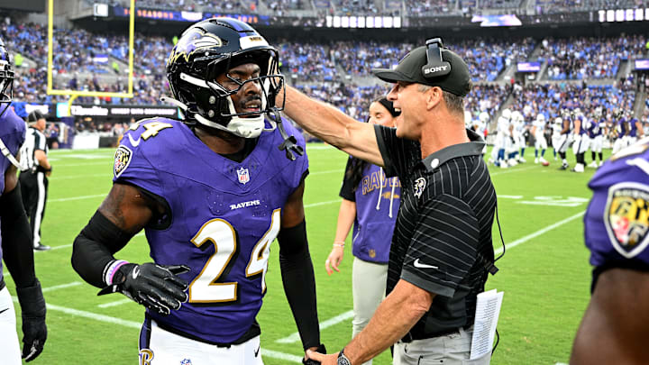 Malaki Starks, John Harbaugh, Baltimore Ravens