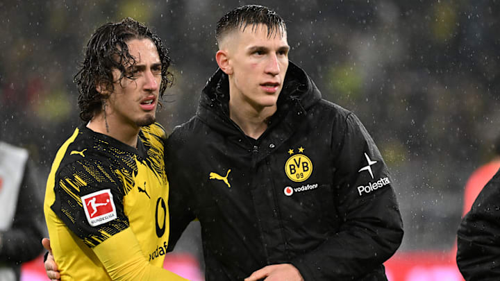 Fabio SIlva (li.) und Nico Schlotterbeck halten den BVB mit ihren Zukunftsspekulationen in Atem Fabio SIlva (li.) und Nico Schlotterbeck halten den BVB mit ihren Zukunftsspekulationen in Atem