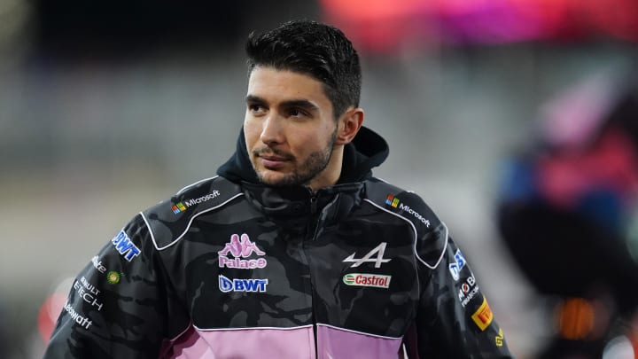 Nov 18, 2023; Las Vegas, Nevada, USA;  BWT Alpine F1 driver Esteban Ocon of France (31) during the Formula 1 Heineken Silver Las Vegas Grand Prix at the Las Vegas Strip Circuit. Mandatory Credit: Lucas Peltier-USA TODAY Sports