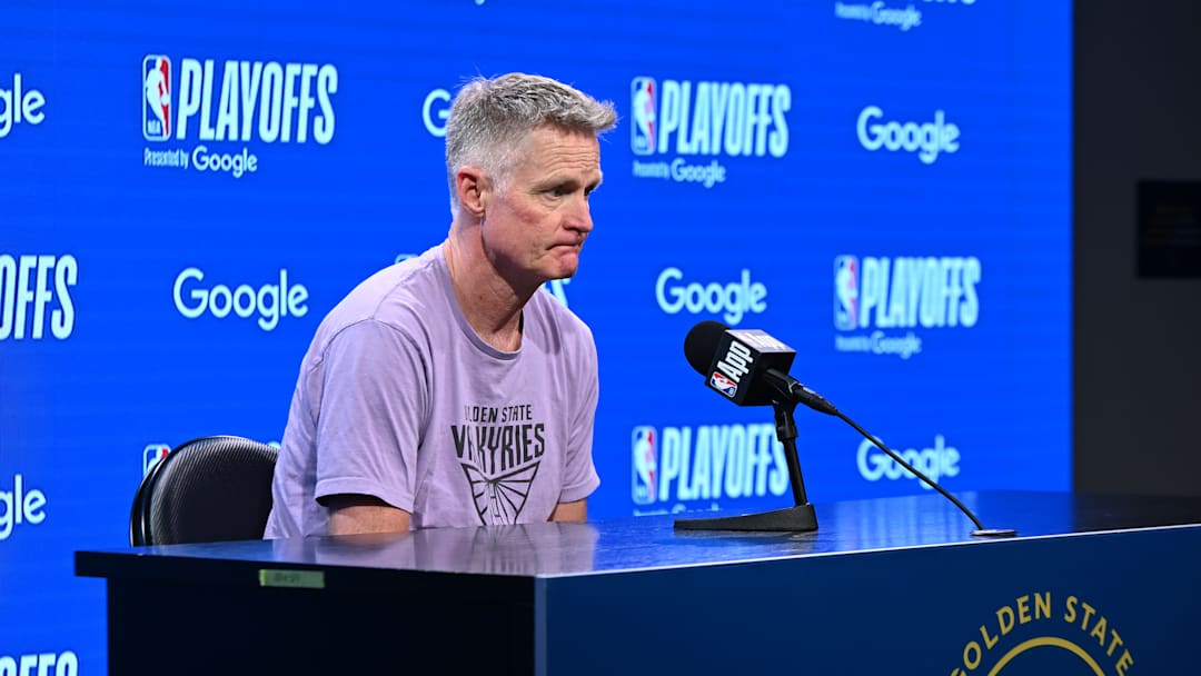 NBA Playoffs: Press conference of Timberwolves vs Warriors in San Francisco