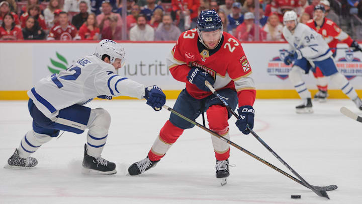 The Panthers are favored to tie the series against the Maple Leafs on Sunday night.
