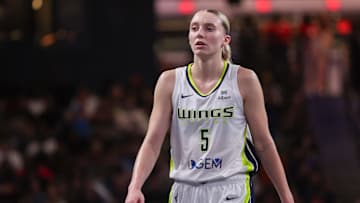 Dallas Wings guard Paige Bueckers in action against the Atlanta Dream.